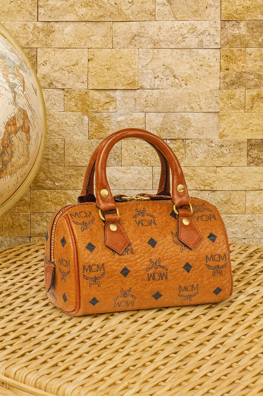 MCM Boston Mini Bag – Cognac Visetos - MCM 05