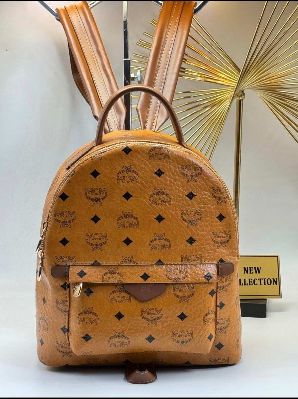 MCM LEATHER BACKPACK - MCM 02