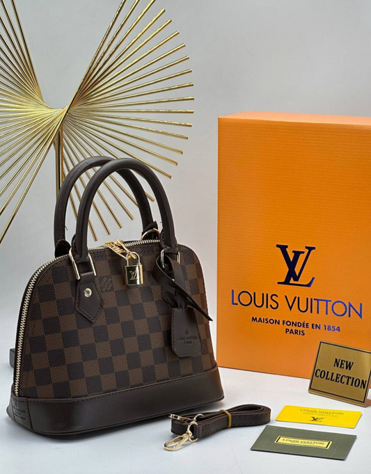 •Timeless Check Dome Bag-LV67