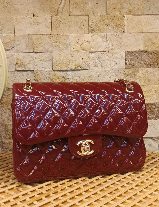 Chanel Classic Flap Bag – Red Quilted Leather- CH 07