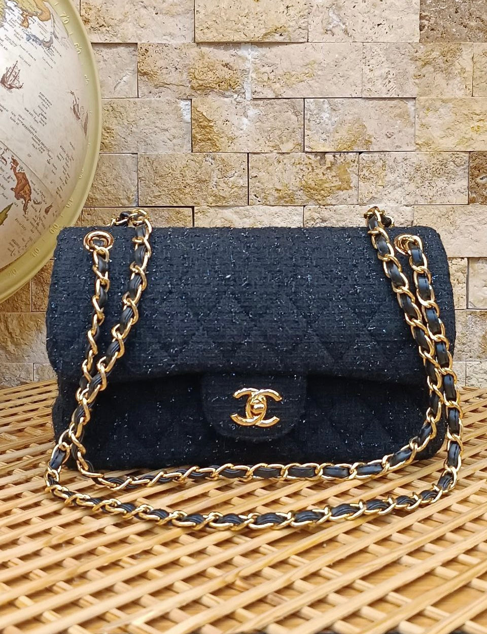 Chanel Black Tweed Flap – Timeless Luxury Edition -CH 58