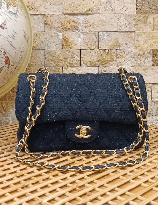 Chanel Black Tweed Flap – Timeless Luxury Edition -CH 58
