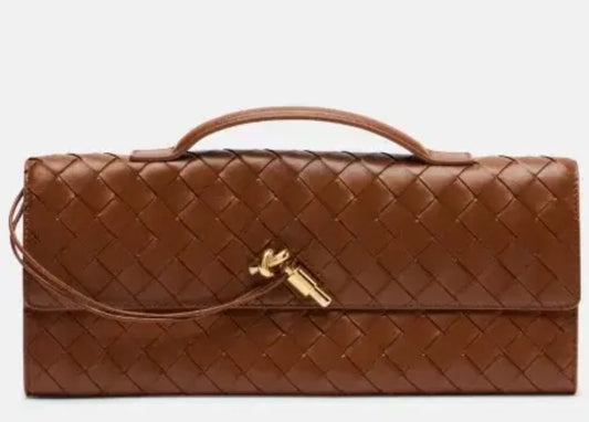 Bottega Veneta Intrecciato-Style Long Clutch - BTG 02