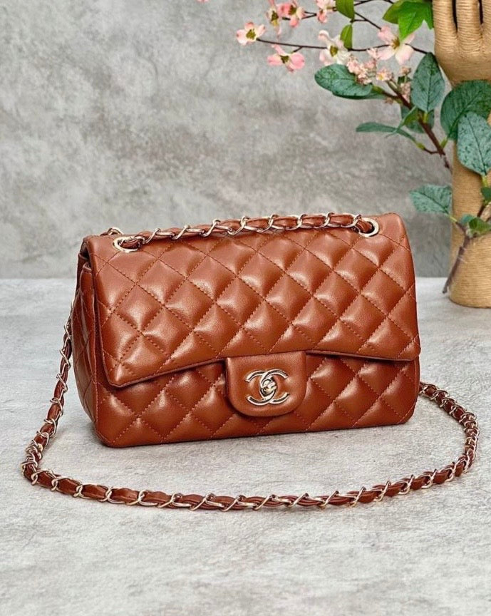 Chanel Classic Flap Bag – Brown / Chestnut Quilted Leather-CH 09