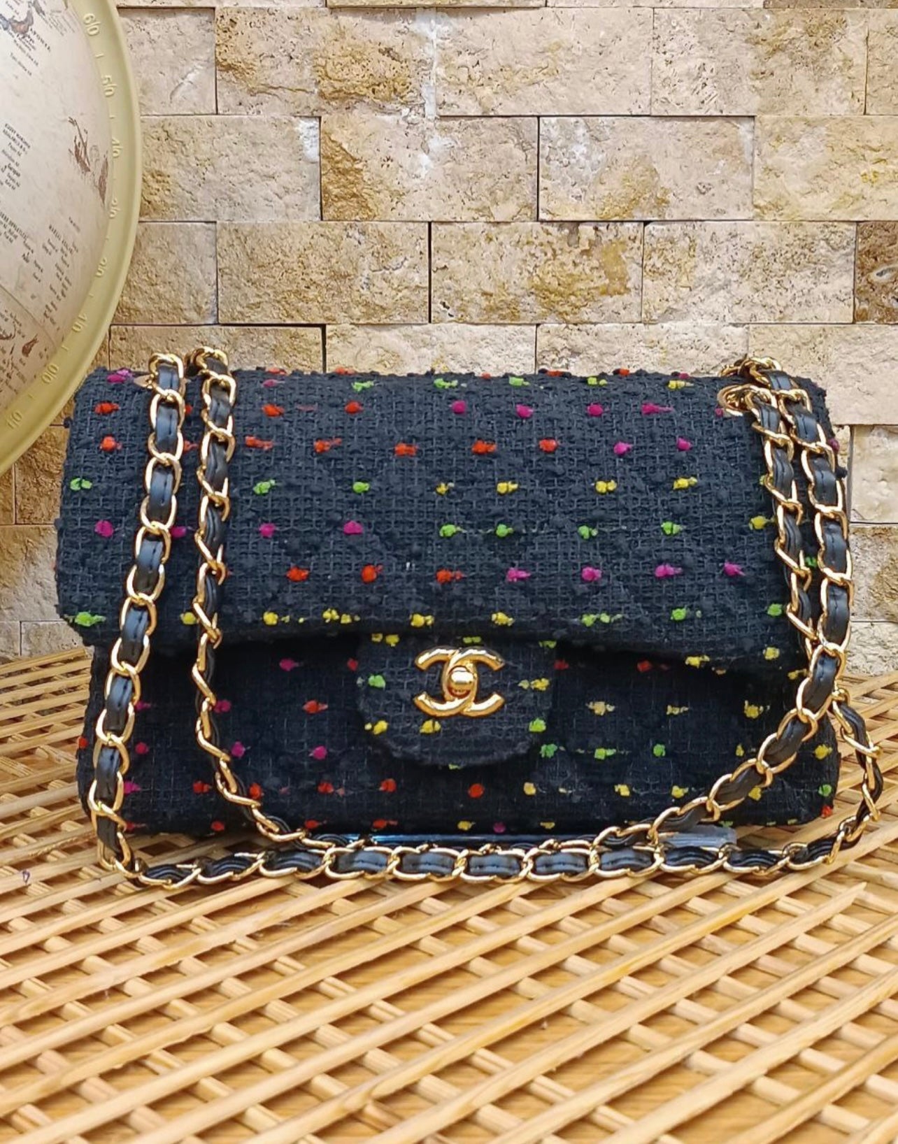 Chanel Tweed Flap – Multicolor Classic Edition-CH 59
