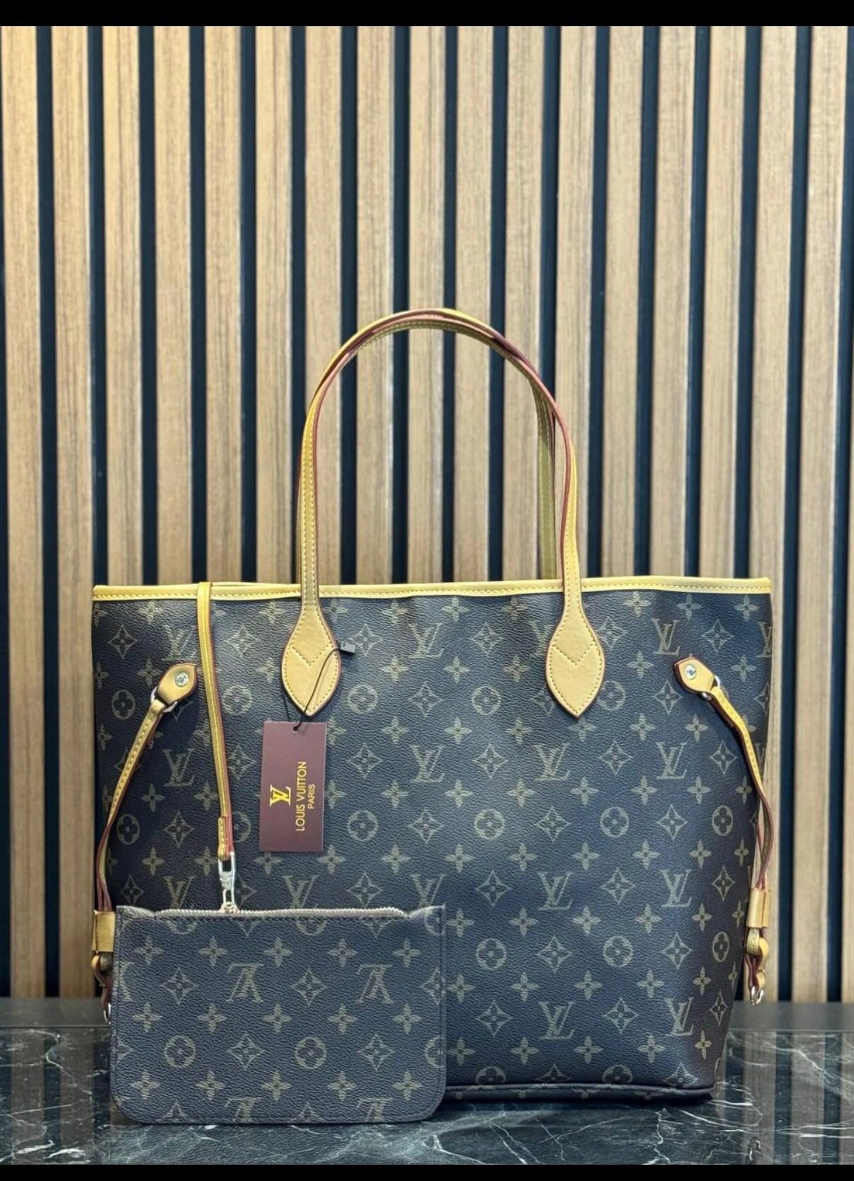 NEVERFULL LEATHER BAG -LV 13