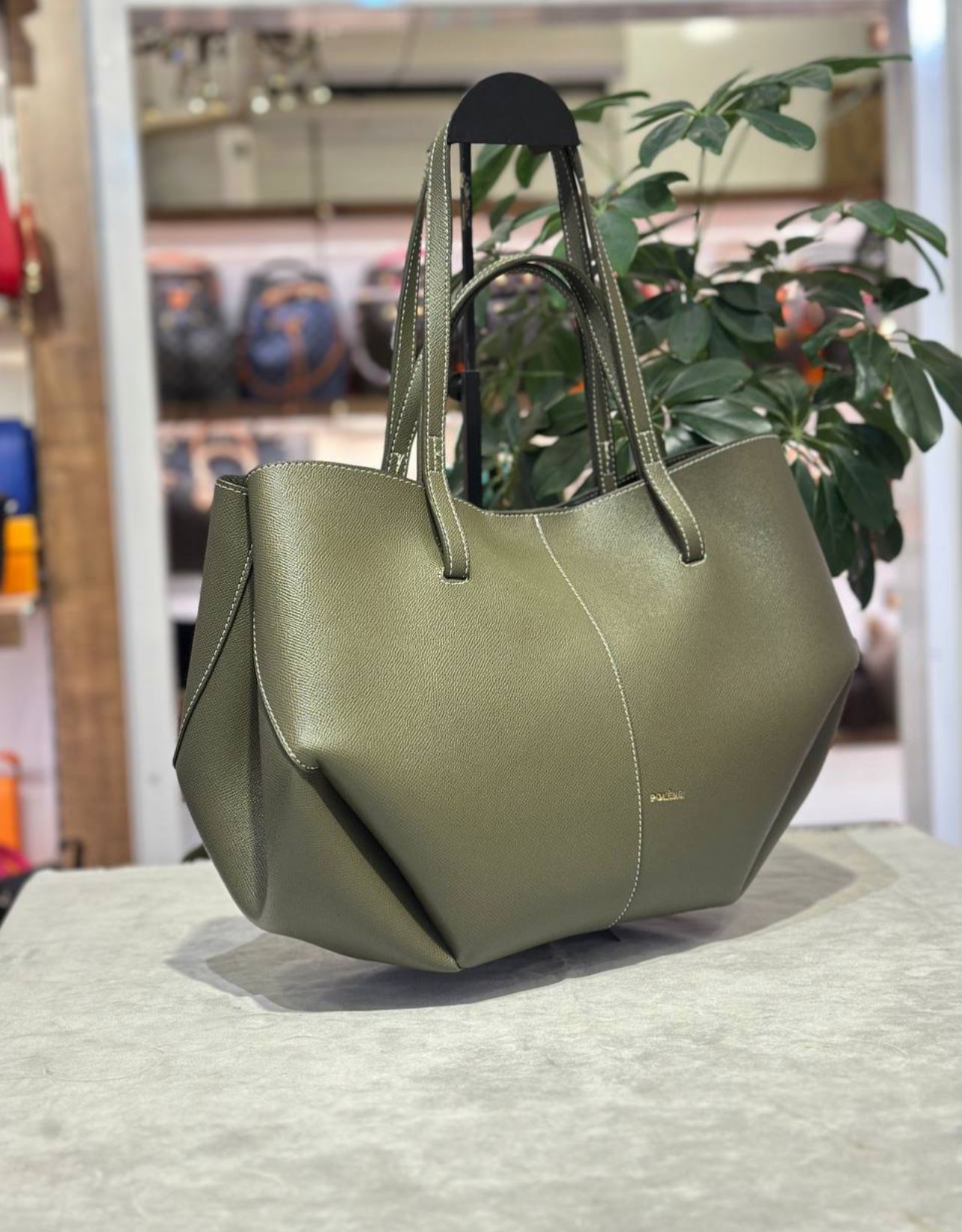 •Polene Olive Classic Tote•PLN02