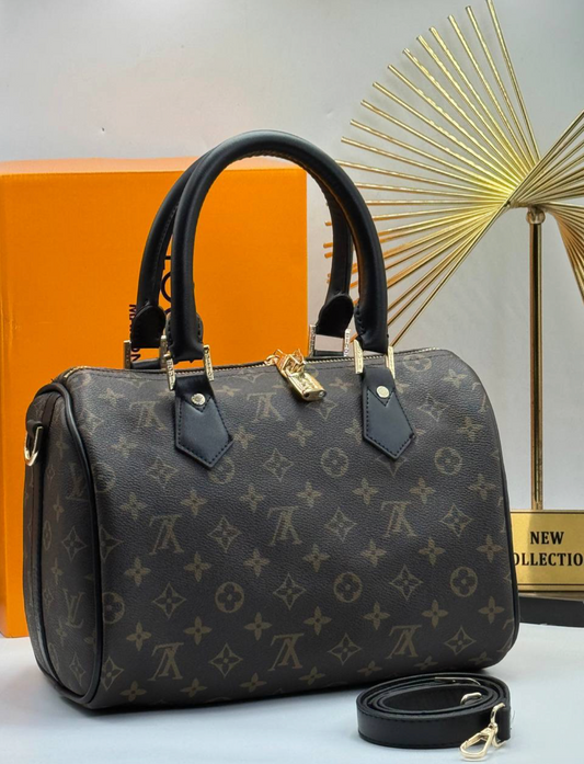 LOUIS VUITTON Monogram Iconic Speedy Handbag -LV 91