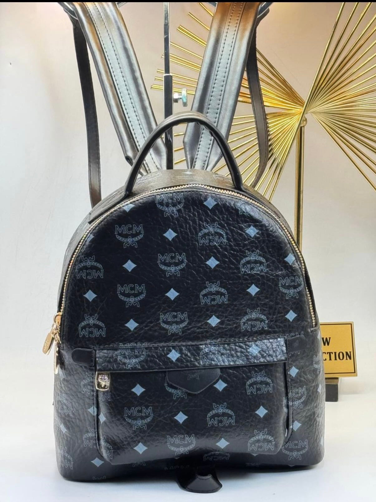 MCM LEATHER BACKPACK - MCM 01